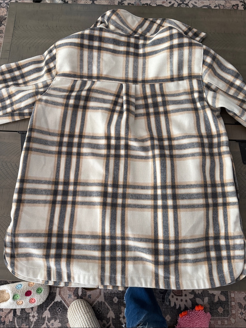 Plaid button-front jacket - Picture 3 of 4